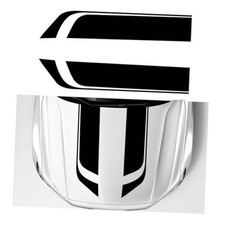 Car Hood Decal Sticker, Racing Stripe Graphic Stickers for Auto Body Black