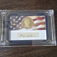 2025 POTUS A Word From The President Calvin Coolidge 169/199 Written Word Coin