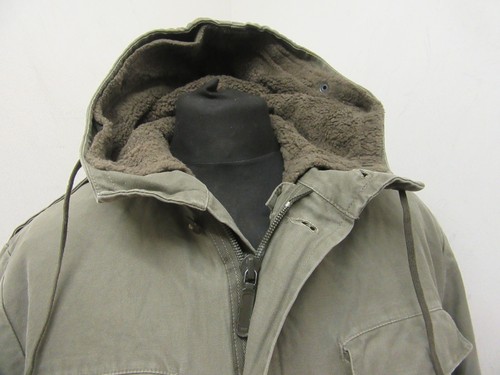 VINTAGE EAST GERMAN ARMY COMBAT FIELD COLD WEATHER PARKA JACKET SIZE L - Picture 3 of 19
