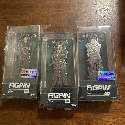 FiGPiN Assassin's Creed Valhalla Eivor #587 Target Exclusive #588 Set Of 3