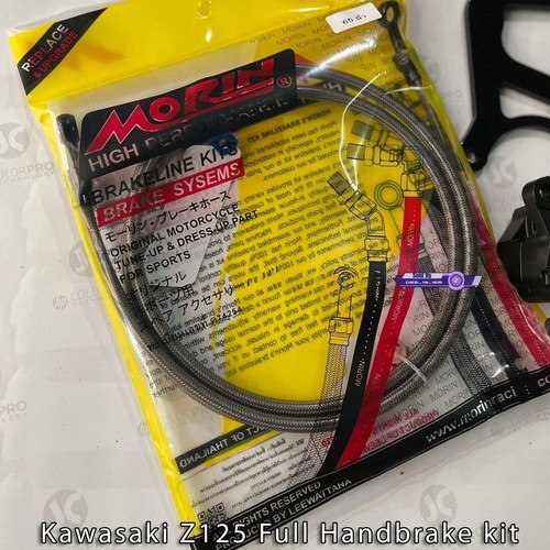 NEW Kawasaki Z125 Handbrake kit (Steel bracket) Caliper Stunt Parts Motorcycle - Imagen 7 de 9