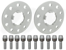 Distanzscheiben 2x7 mm mit Radschrauben passend für Porsche Cayenne (9YA) Silber