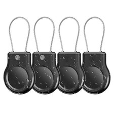 Waterproof Air Tag Keychain Holder - 4 Pack Air Tag Shockproof Lock Case