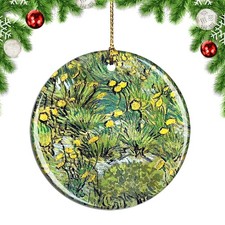 Van Gogh A Field of Yellow Flowers Paint Christmas ornament city travel souvenir