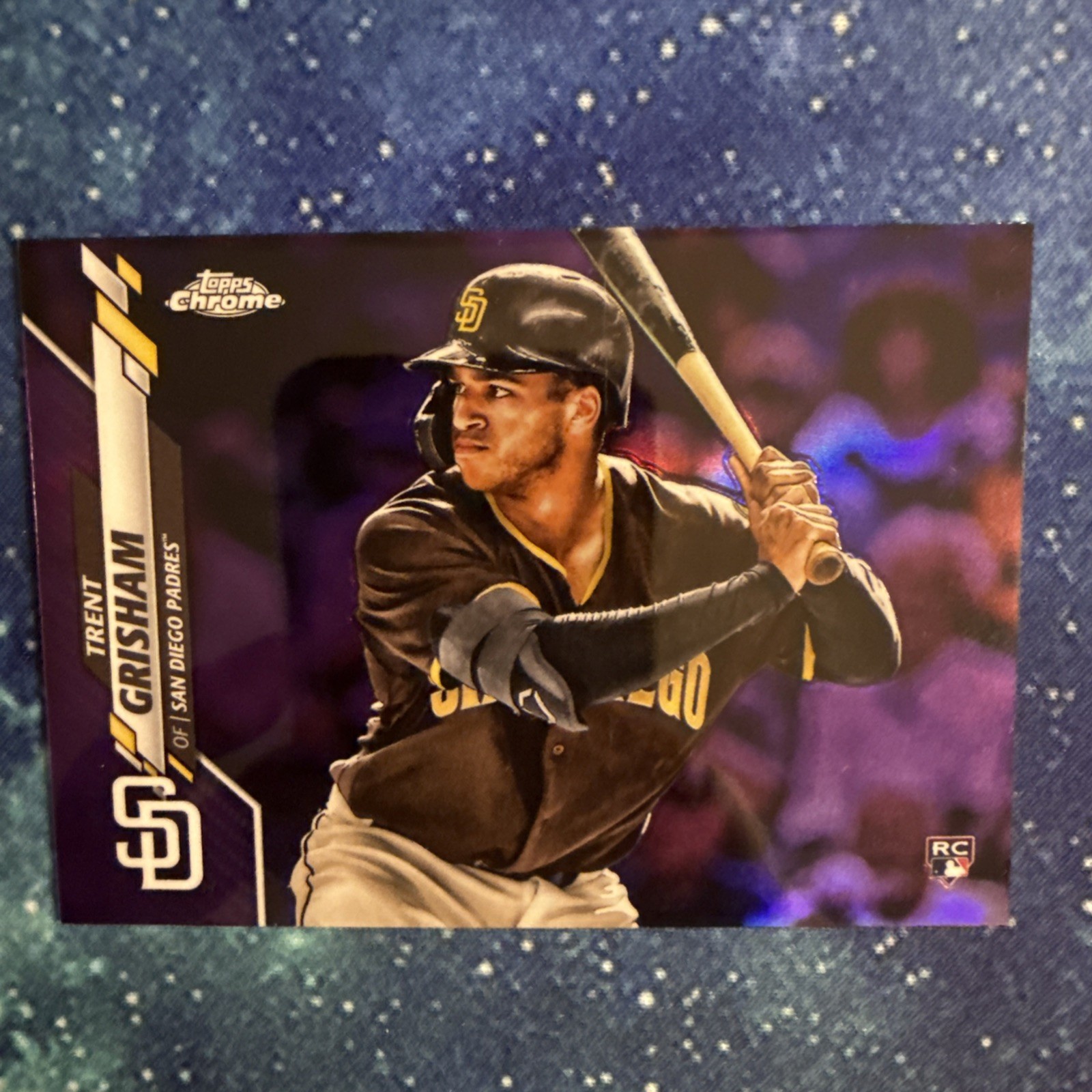 2020 Topps Chrome TRENT GRISHAM #101 Purple Refractor /299 Rookie RC Yankees