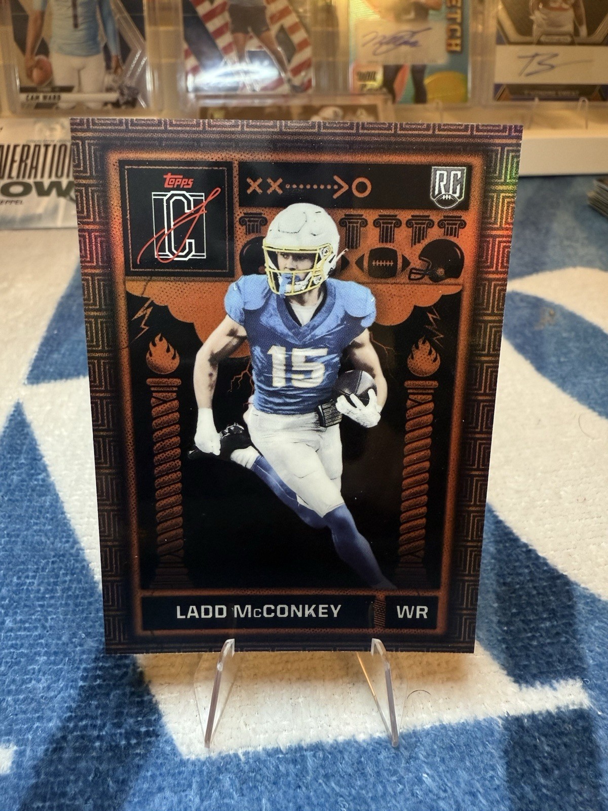2024 Topps Signature Class Odyssey Ladd McConkey SSP Case Hit Chargers RC