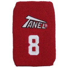 Tanel 360 Custom Baseball/Softball Wristbands - Red - #8
