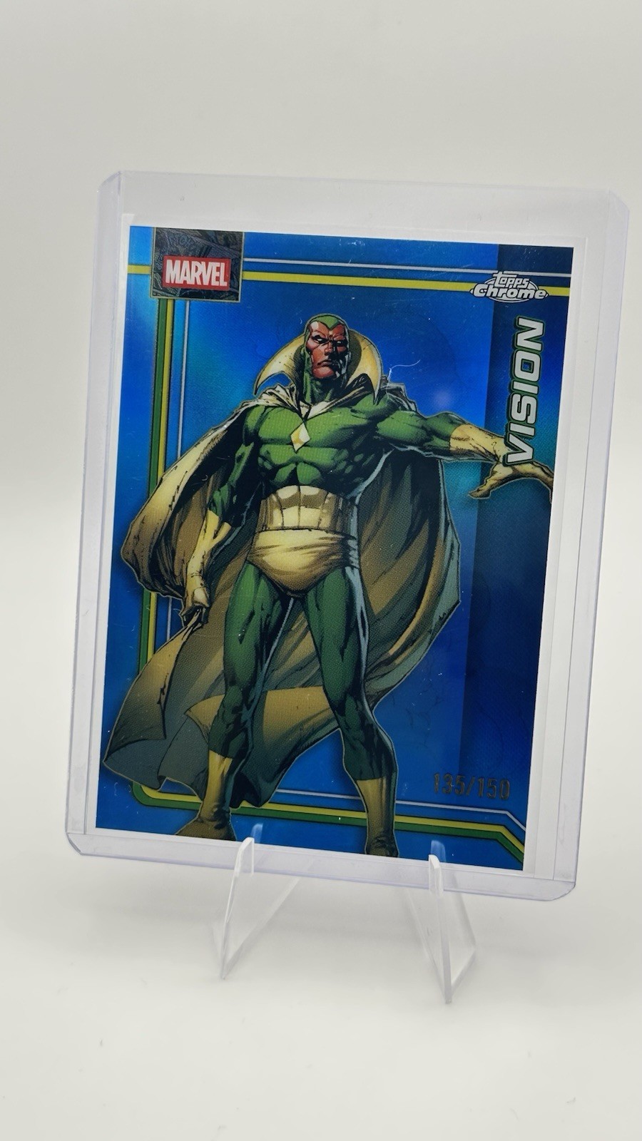 Vision 2026 Topps Chrome Marvel Comics - True Blue Refractor /150