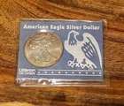 1997 American Silver Eagle 1oz .999 Fine Silver Dollar Nice Toning To It