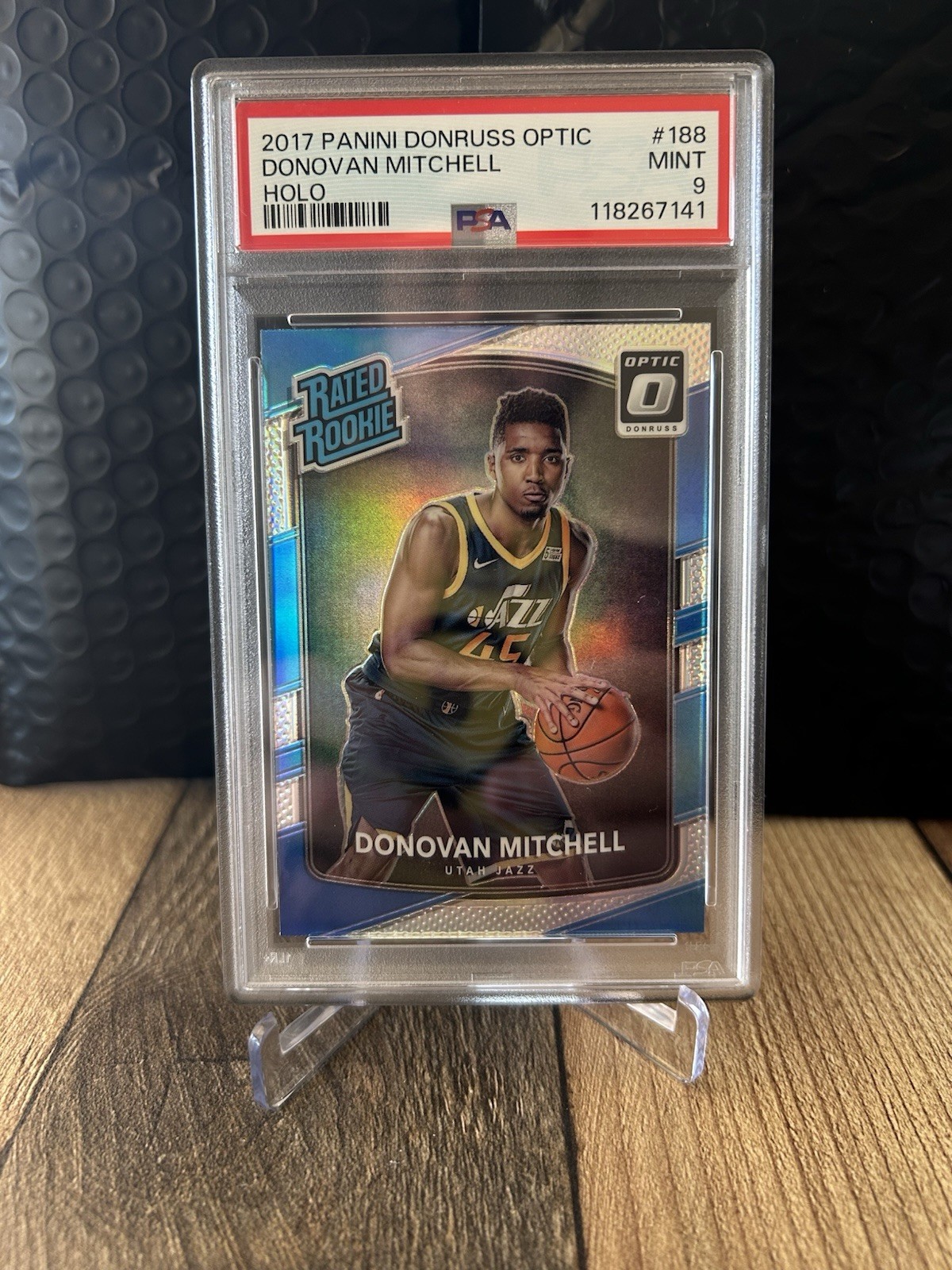2017 Panini Donruss Optic - Rated Rookie Donovan Mitchell #188 Holo Prizm (RC)