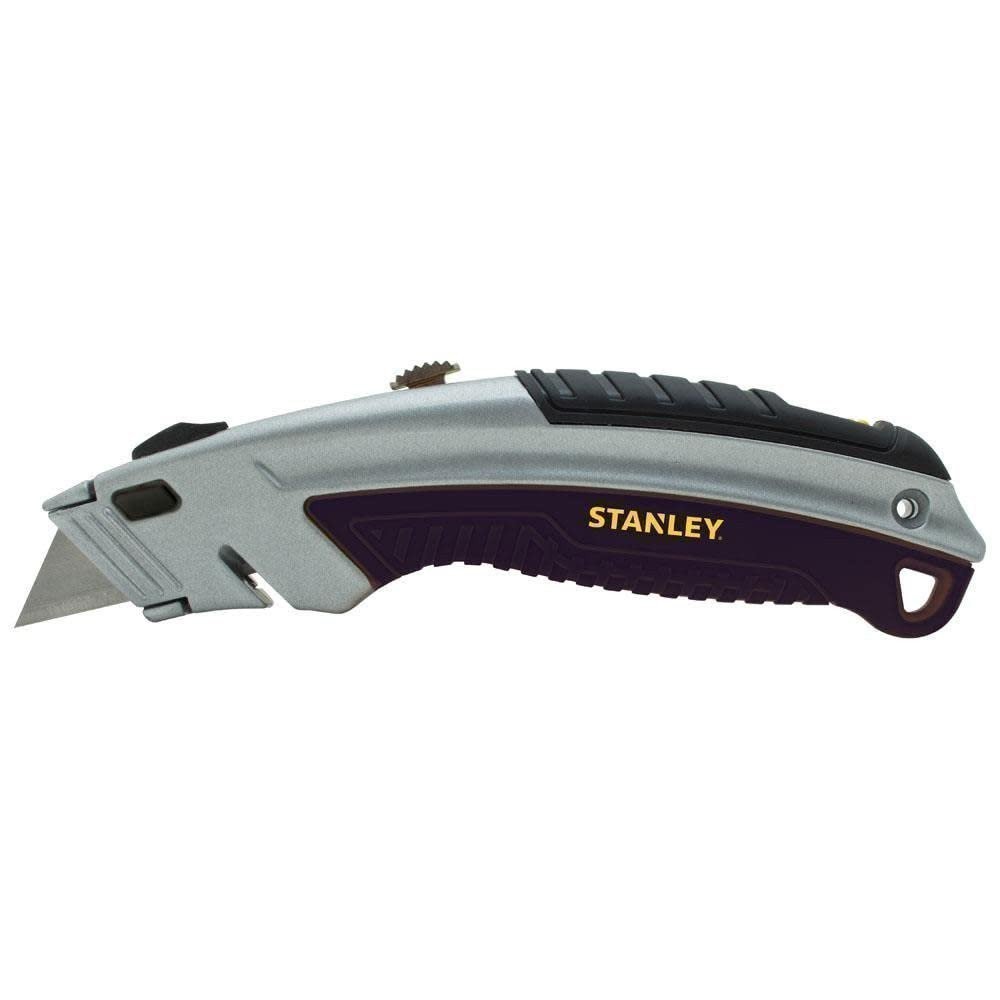 Stanley 10788 Curved Quick-Change Utility Knife, Stainless Steel Retractable...