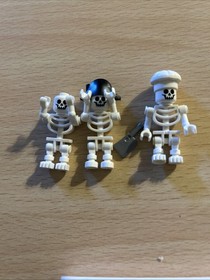 LEGO Skeleton Minifigure 4192 4195 Fantasy Era Torso Pirates of Caribbean Lot 3