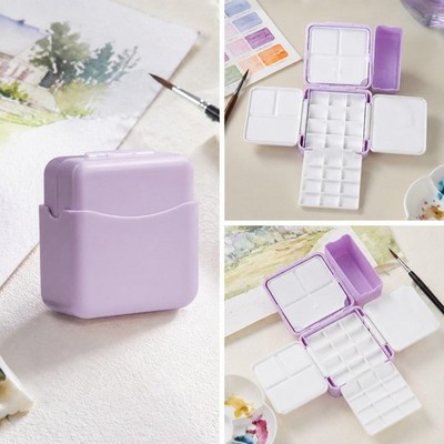 Leere Aquarellpalette 24 Brunnen Aquarellfarben Set für Erwachsene Heimstudio