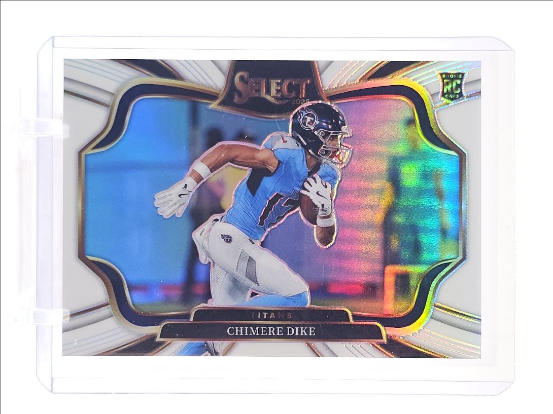 CHIMERE DIKE 2025 SELECT FIELD LEVEL ROOKIE WHITE PRIZM TITANS RC /35 Q3178