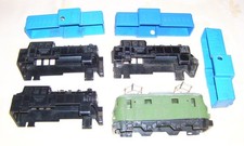 7 Gehäuseteile  BR 80, E 18 Stadtilm  und  V 100 MSW Weimar  Spur S DDR