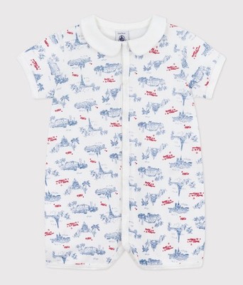 Petit Bateau (France) Kids baby PJ One Piece Playsuit 12M 74cm With Gift box NWT