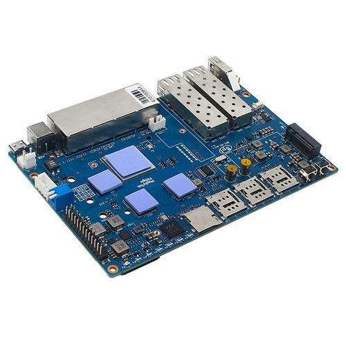 Dissipateur de chaleur en aluminium avec ventilateur de refroidissement pour Banana Pi R4 Refroidissement Decrease2316 - Photo 3/6