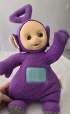 Tinky Winky Teletubbies 1998 Talking Stuffed Purple Plush 17" Playskool Vintage