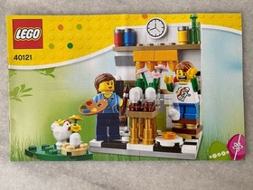 LEGO Lot Painting Easter Eggs 40121 & 40017 Basket Colored Eggs