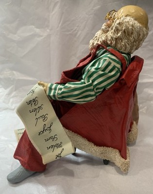 Vintage Overworked Napping Santa figurine Possible Dreams