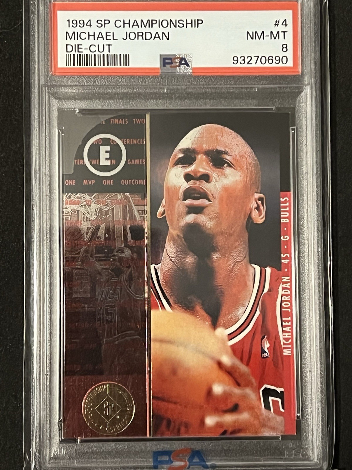 1994-95 SP Championship Series - Michael Jordan #4 Die-Cut PSA 8