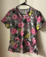 Scrub Top - GT brand, size SMALL, Beautiful flower print