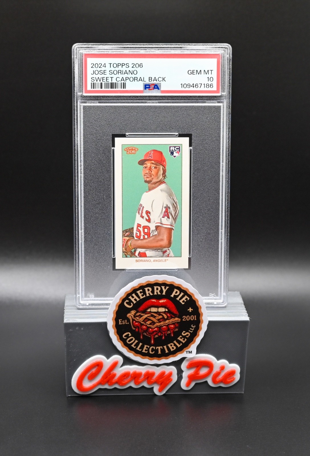 2024 Topps 206 Jose Soriano Rookie Card RC Sweet Caporal Back PSA 10 GEM MINT
