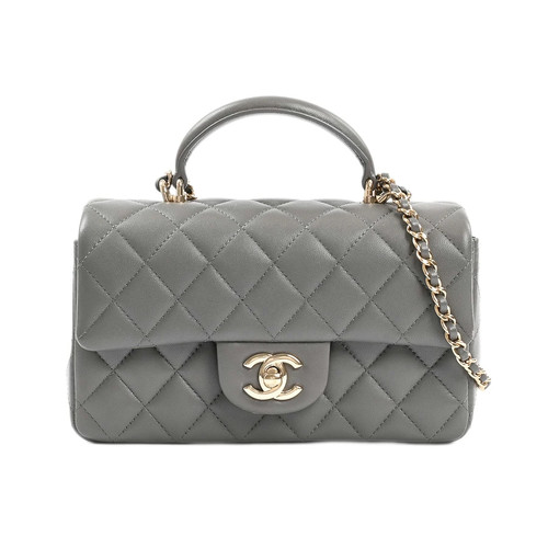 Chanel top handle mini flap bag handbag AS2431 r0_1002