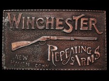 JF21126 VINTAGE 1970s  WINCHESTER REPEATING ARMS  LEVER ACTION RIFLE BUCKLE