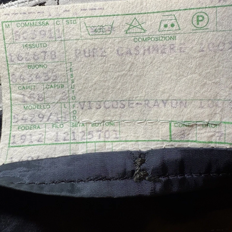 Blazer Valentino Uomo Saks Fifth Ave Azul Marino Lana Cachemira Italia 44R Chaqueta Foto 4 de 4