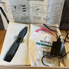 Scrib3d Advanced Pen 3D Printing Black - SL-300 Kit Tested-works-