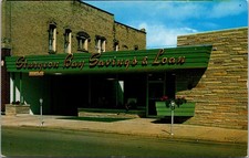 Sturgeon Bay Savings Loan Assn Bank Parking Meter Wisconsin WI postcard SP2