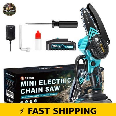 Saker Mini Cordless Electric Chainsaw for Garden & Pruning