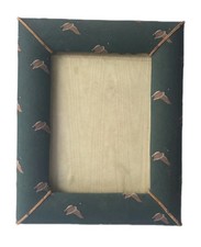 Vintage Fabric Picture Frame Geese Pattern 8x...