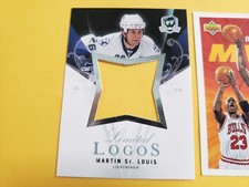 Martin St Louis Lightning 2007 - 2008 UD The Cup Limited Logos Blank Back