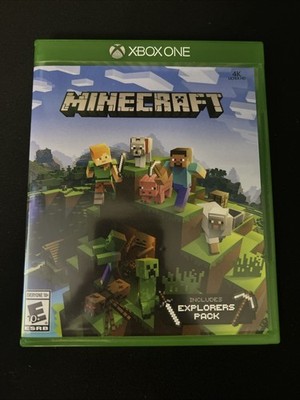 Minecraft Explorer's Pack (Microsoft Xbox one, 2017) Complete CIB Tested Working