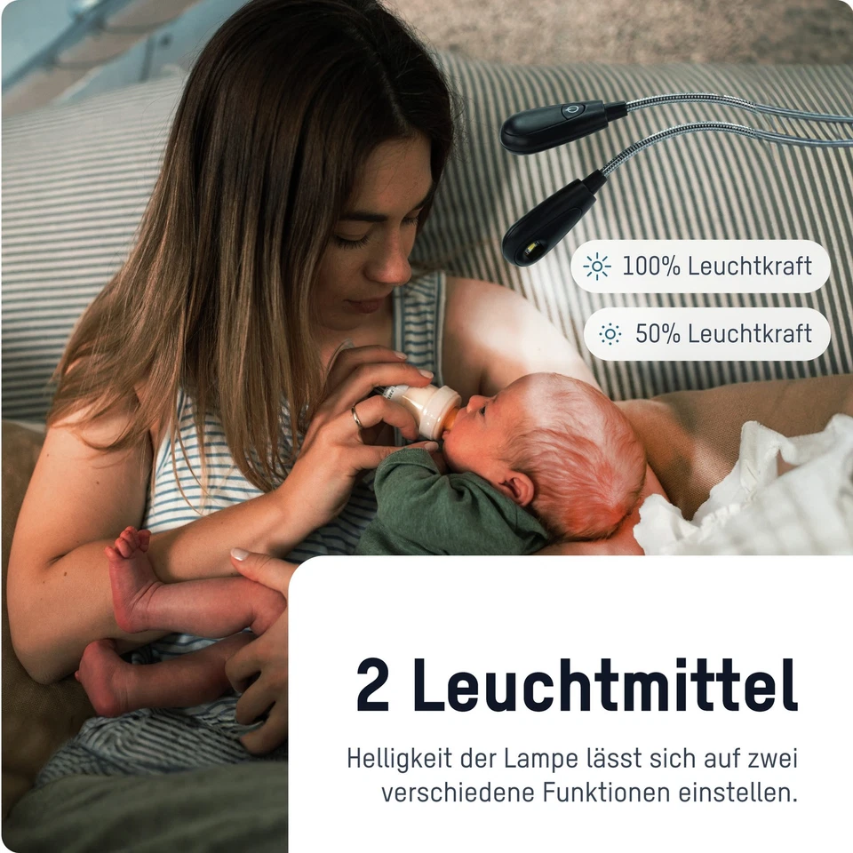 ANSMANN TWINFLEX LED-Lampe Notenpultleuchte; Leselampe inkl. Batterien - Bild 4 von 4