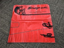 SNAP ON C-222 RED WRENCH  KIT BAG POUCH ROLL 22 POCKET LARGE Vintage