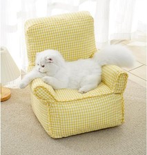 Cat Couch Cute,Fabric Pet Sofa Bed,Pet Couch Removable Washable Cover