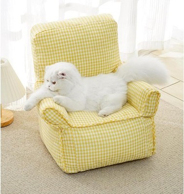 Cat Couch Cute,Fabric Pet Sofa Bed,Pet Couch Removable Washable Cover