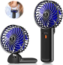 JZCreater Mini Handheld Fan,Portable Hand Held Fan, 15H Cooling 1Pack, Black 