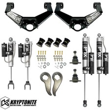 Kryptonite Stg 5 Leveling Kit W Fox Reservoir Shocks 20-26 Chevy Gmc 2500hd 3500 Kryptonite Stg 5 Leveling Kit W Fox Reservoir Shocks 20-26 Chevy Gmc 2500hd 3500