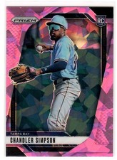 2025 Panini Prizm #49 Chandler Simpson Pink Ice Prizms