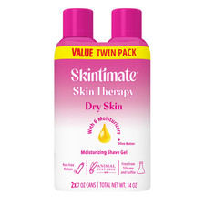 Skintimate Dry Skin Women  s Shave Gel 7oz Twin Pack Moisturizing Fresh Scent Sha