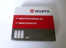 Wurth 1/2" Impact Socket Set 3-Piece Germany Brand New