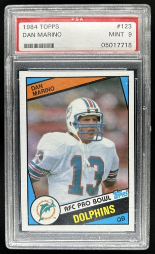 1984 Topps Dan Marino Rookie RC #123 Dolphins PSA 9