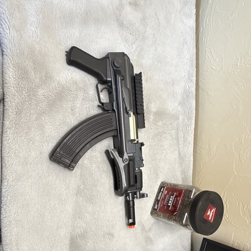 Crosman AK47 AEG Electric Airsoft Rifle Folding Stock Rail Mag + 3000 bb's