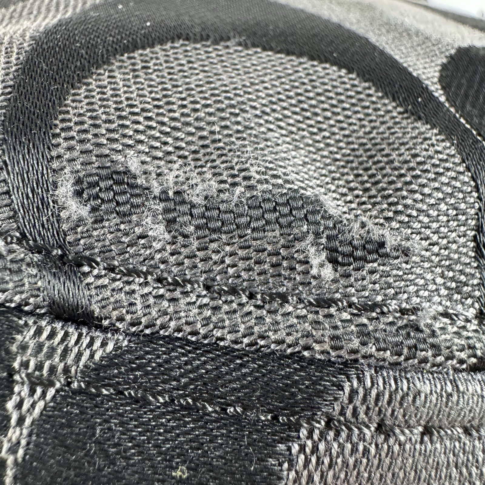 Vtg Coach Y2K Signature C Jacquard Hobo Shoulder Bag Black Leather Trim thumbnail 14