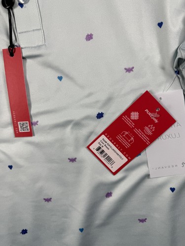 Camisa Polo Redvanly Para Hombres Mediana Blanca Rendimiento de Golf Preppy Tenis Pickleball - Imagen 11 de 14