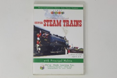 Firefighter George and Super Steam Trains DVD with Principal Melvin